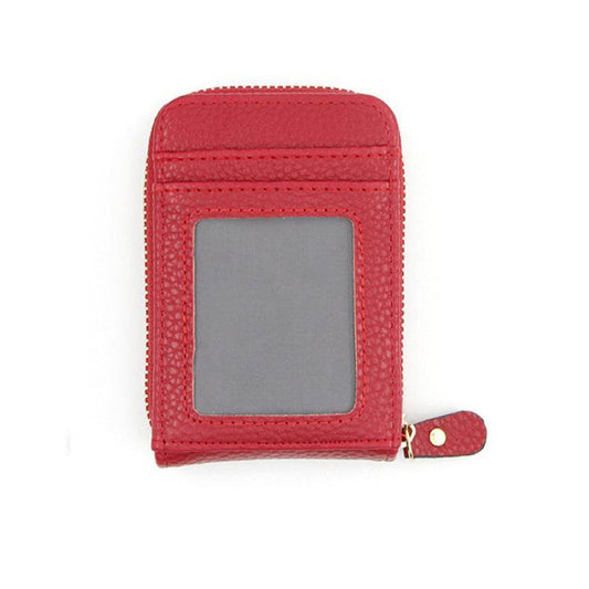 Organ Card Holder Korean Style Cowhide Card Holder - Mubimart