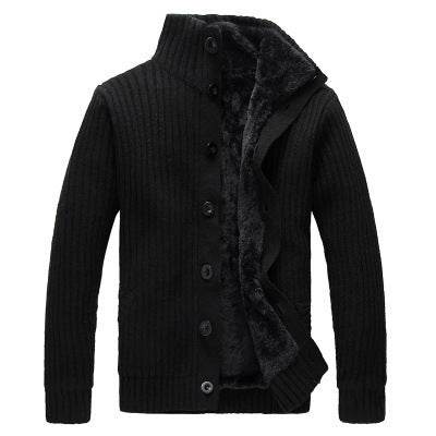 Sweater Men Coats Winter Warm Shirt Thick Jacket - Mubimart
