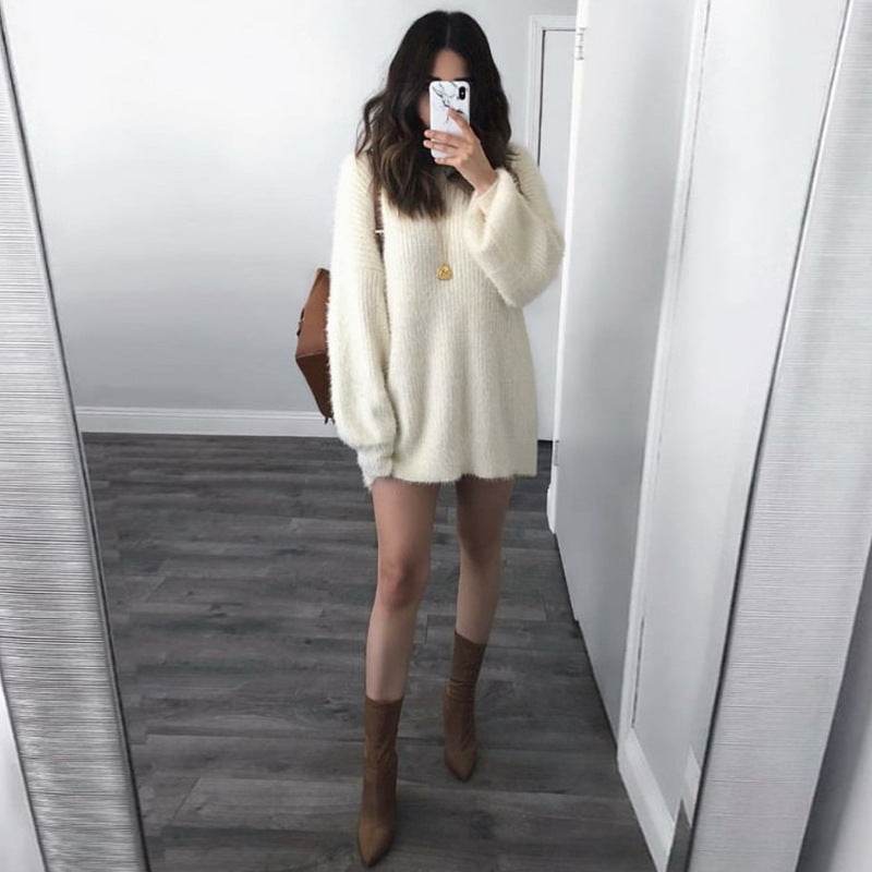 Plus-size casual sweater - Mubimart