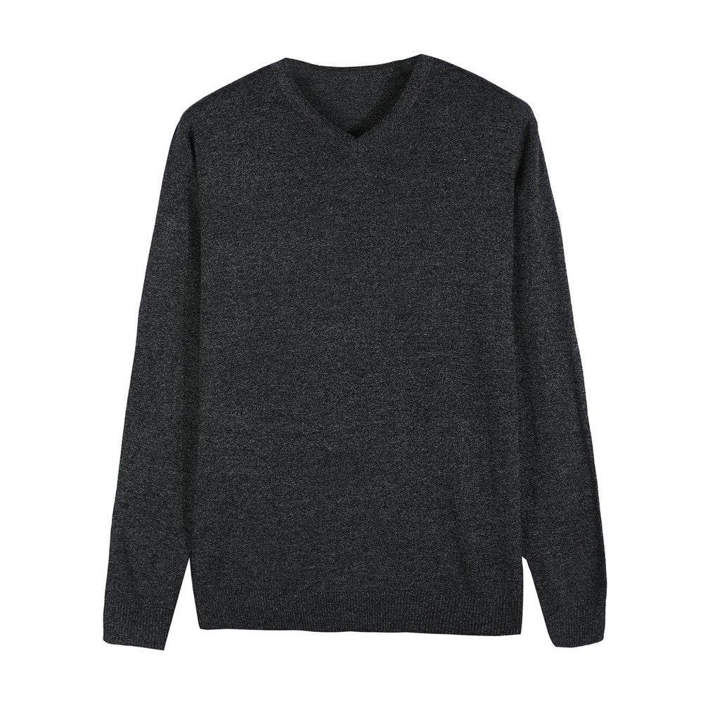 Cashmere sweater knit sweater men's casual sweater - Mubimart