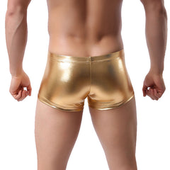 Patent leather boxer briefs