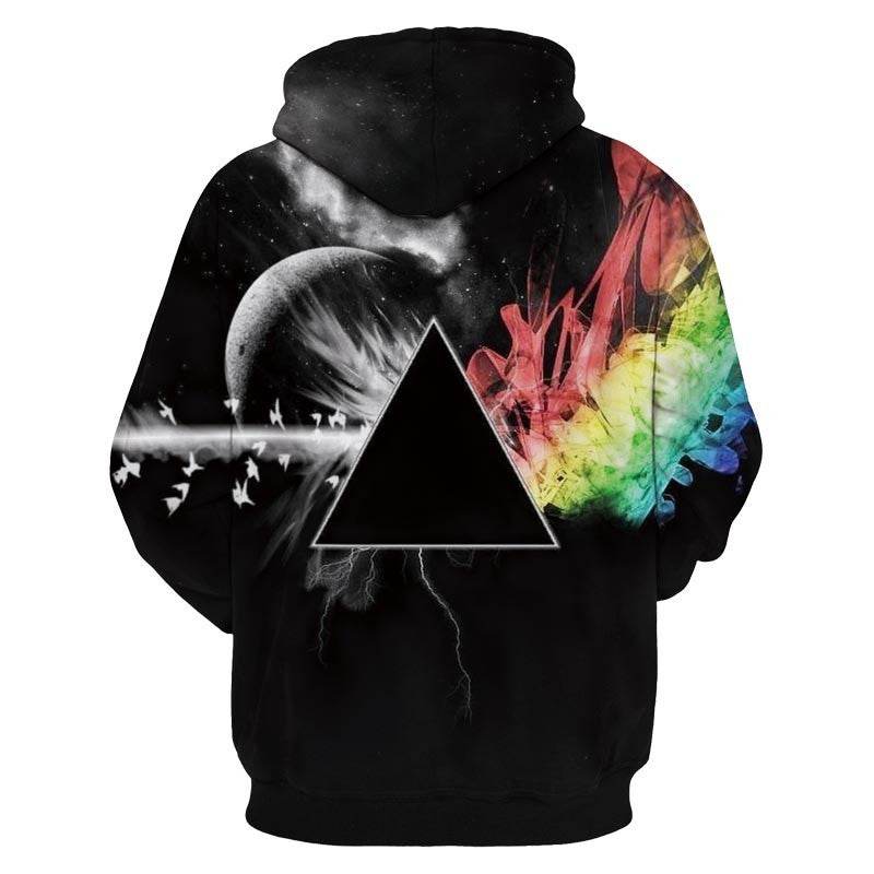 Sun Refraction 3D Printed Hoodies - Mubimart