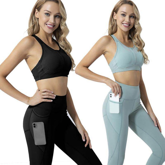 Shockproof sports bra set - Mubimart