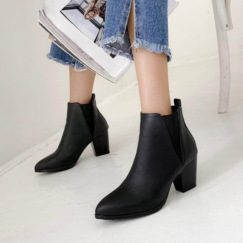 Women Shoes Winter Ankle Boots - Mubimart