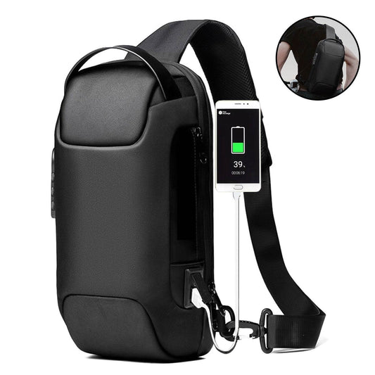 Men's Waterproof Oxford Multifunction Crossbody Bags Anti-theft Shoulder Bags Messenger Sling Chest Bag Pack For Male Sling Shoulder Crossbody Waterproof Anti-theft Chest Bag Backpack Pack USB - Mubimart