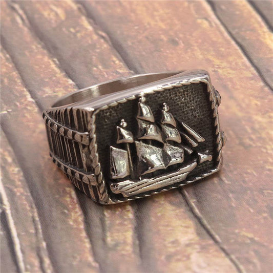 Titanium steel Viking ring for men - Mubimart