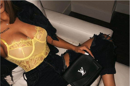 Lace Bodysuit - Mubimart