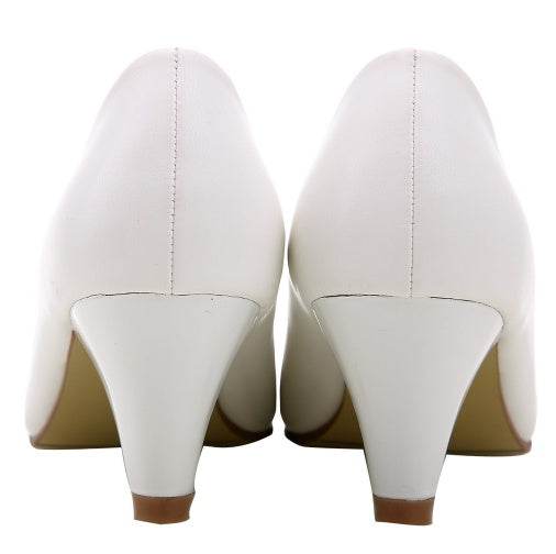 Hotel work shoes female black leather shoes with thick with business dress 43 large size professional shoes - Mubimart