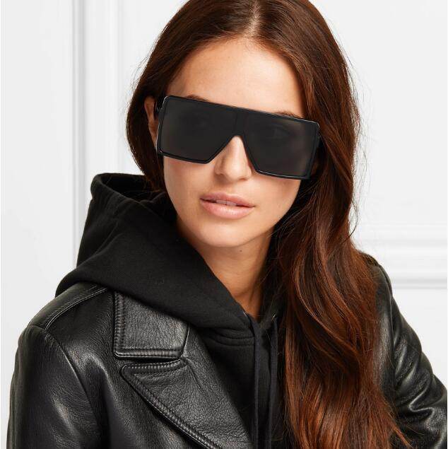 Oversized Women Sunglasses Square Brand Designer Big Frame - Mubimart