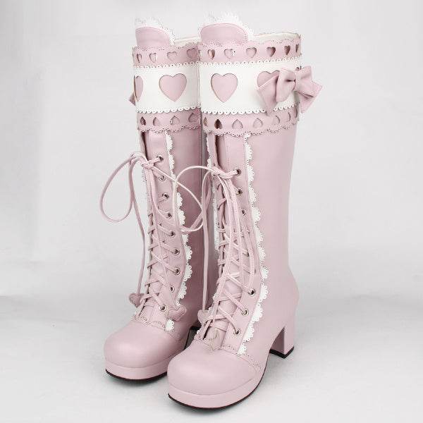 Tall Lolita Princess Boots - Mubimart