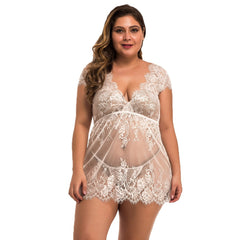 Full size sexy lingerie full lace - Mubimart -  