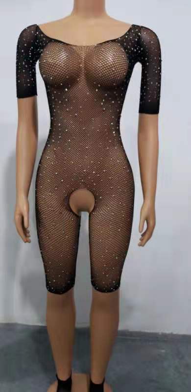 Hot drilling bodysuit - Mubimart -  