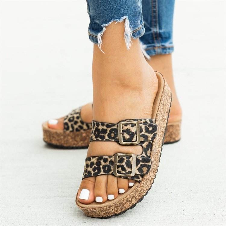 Flat sandals with flat feet - Mubimart