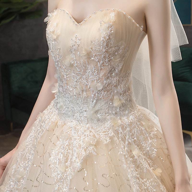 Going out Sasen light wedding dress - Mubimart