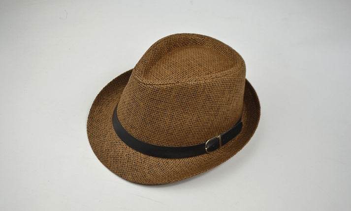 Summer hats men's summer casual trend hat female outdoor trip sunshade straw straw hats - Mubimart