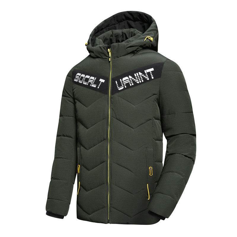 Casual hooded down jacket - Mubimart