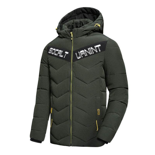 Casual hooded down jacket - Mubimart