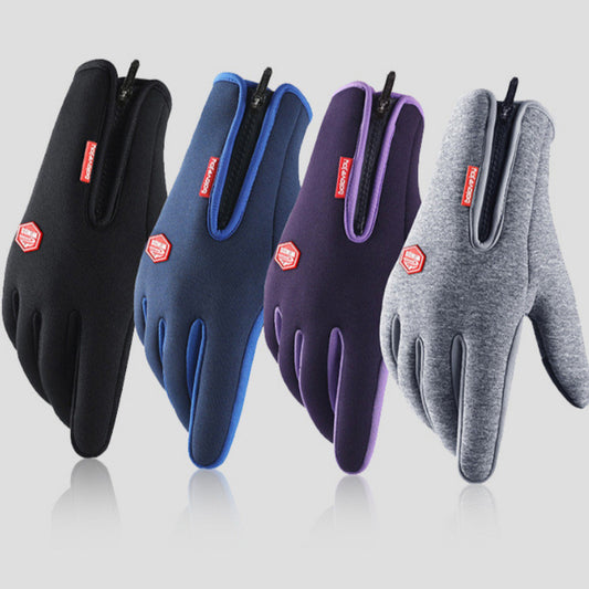 Cycling Male Winter Touch Screen Windproof Female Zipper Sports To Keep Warm