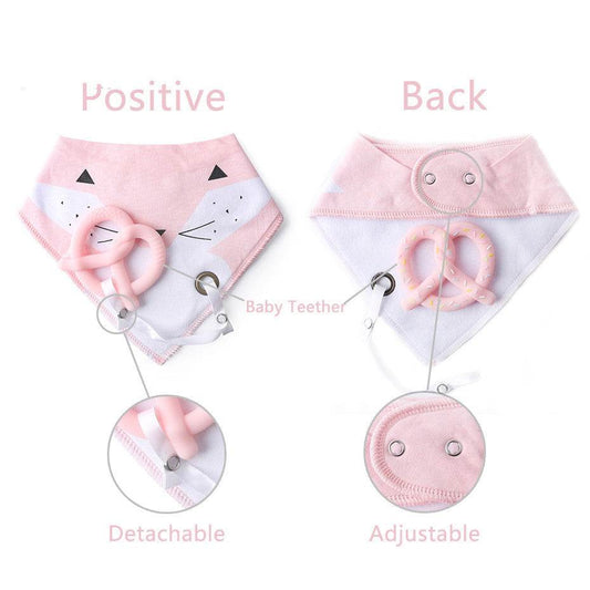 Cotton Bibs Burp Silicone Bib - Mubimart