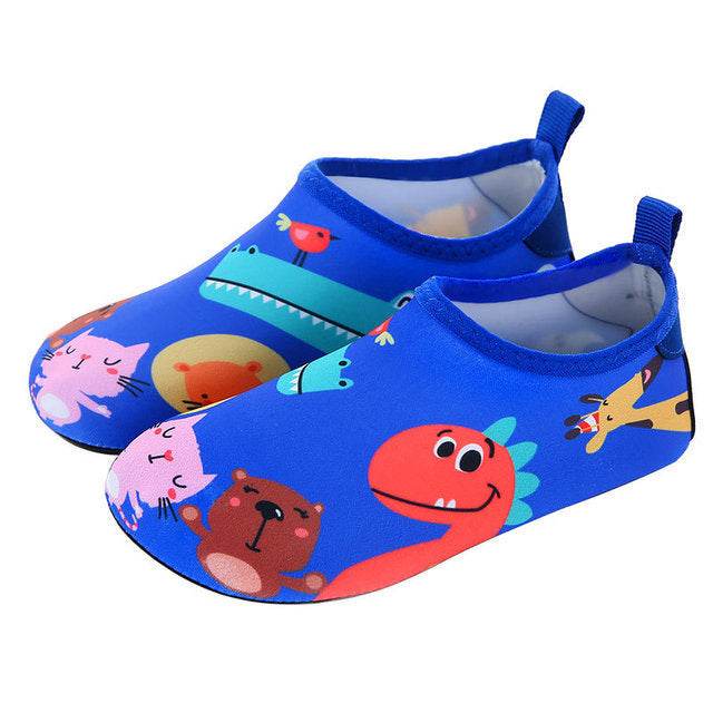 Water Park Cartoon Rubber Sole Beach Socks Shoes - Mubimart