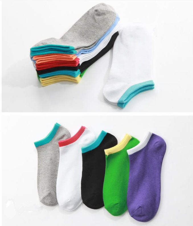 Men's Summer Invisible Shallow Mouth Socks Stunning Polyester Cotton Ankle Socks - Mubimart -  