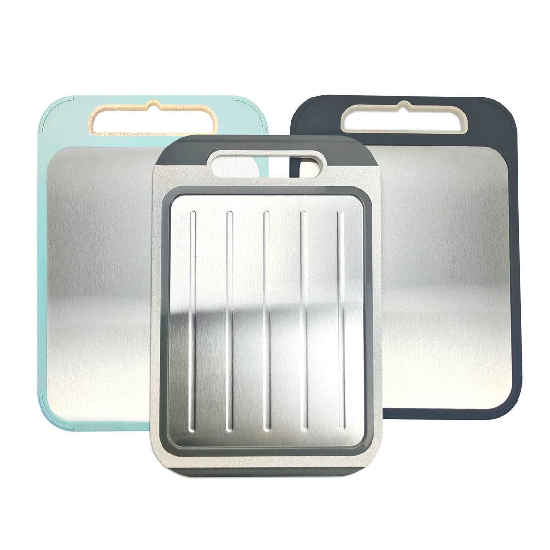 304 Stainless Steel Cutting Board Double-sided Available - Mubimart
