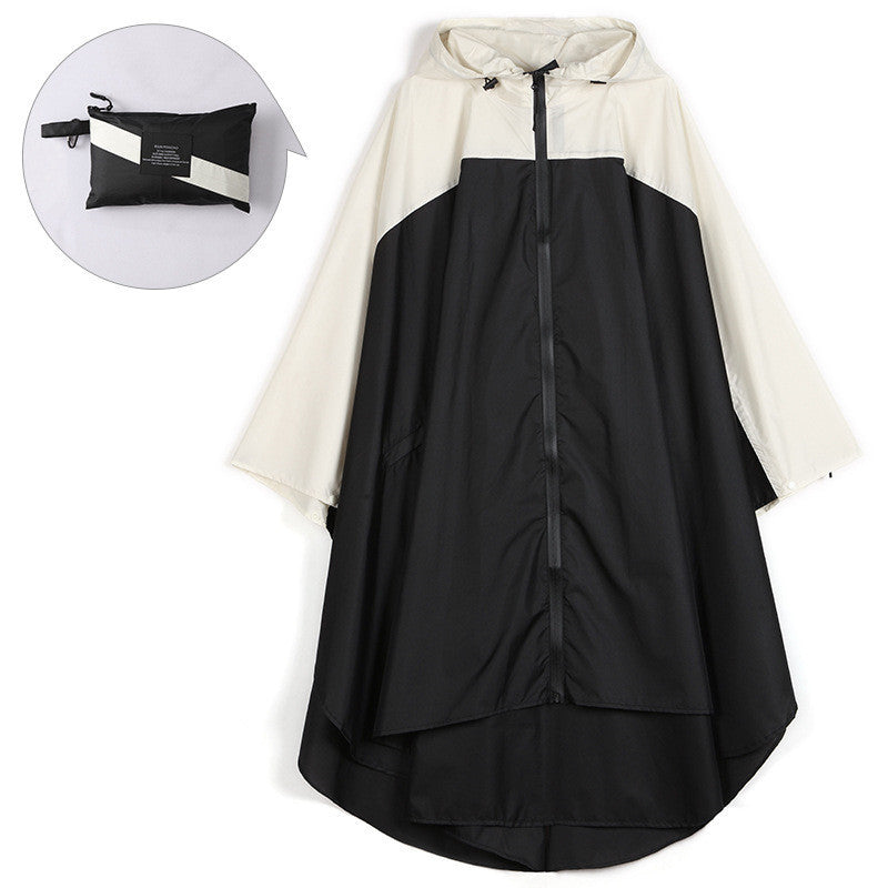 Cape stitched raincoat