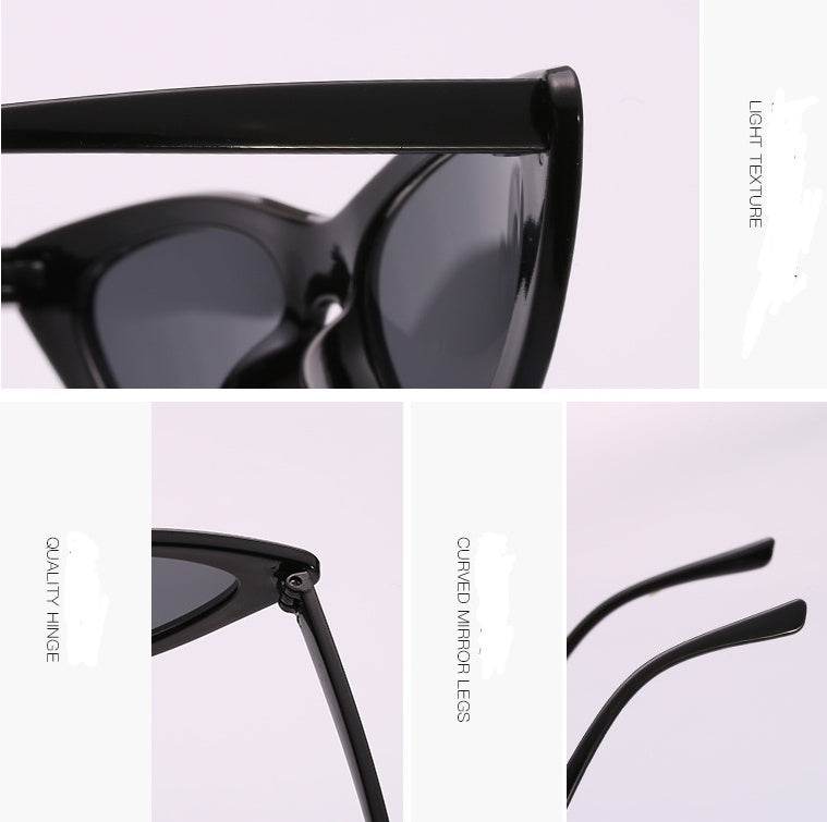 Trendy Triangle Cat Eye Sunglasses European And American Street Couple Style - Mubimart