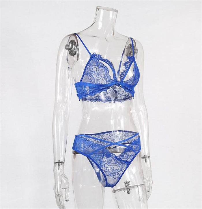 Lace erotic lingerie set - Mubimart