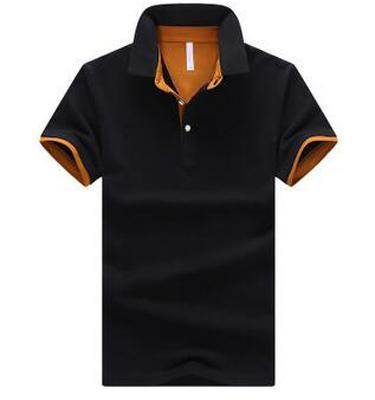 Mens Stand Collar Polo Shirt - Mubimart