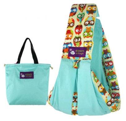 Cotton breathable sling baby carrier baby bag back pocket - Mubimart