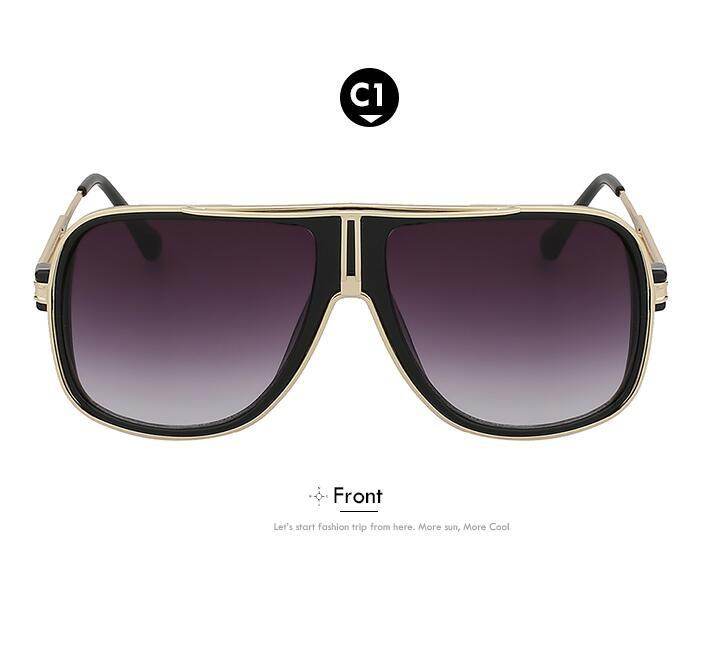 Sunglasses Men Summer Style Sunglasses Square Gold Women Brand Designer Sun Glasses Men Oculos De Sol Masculino - Mubimart