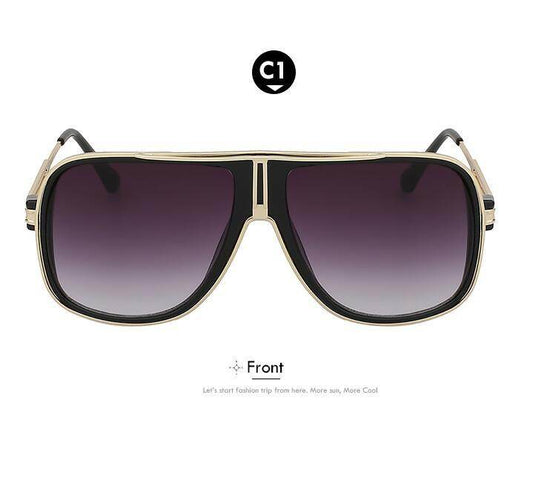 Sunglasses Men Summer Style Sunglasses Square Gold Women Brand Designer Sun Glasses Men Oculos De Sol Masculino - Mubimart
