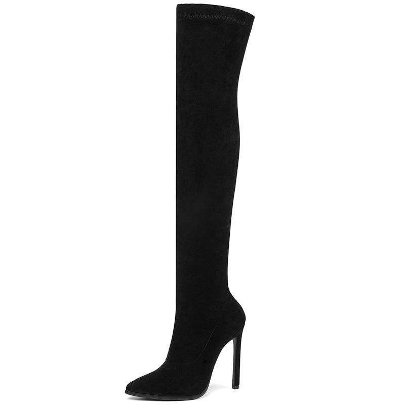 Stiletto high heel over the knee boots - Mubimart