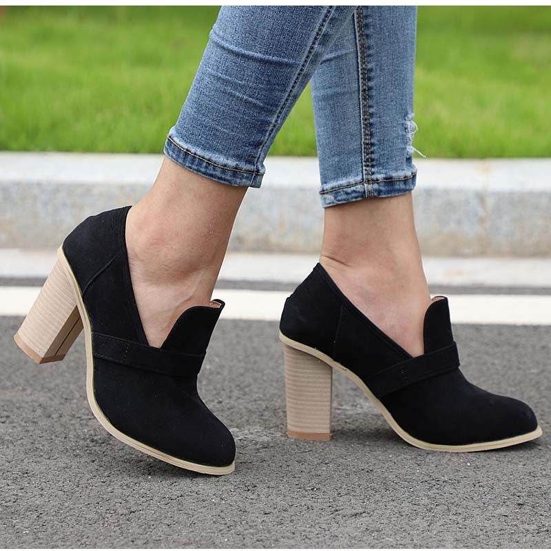 Frosted Chunky Booties - Mubimart