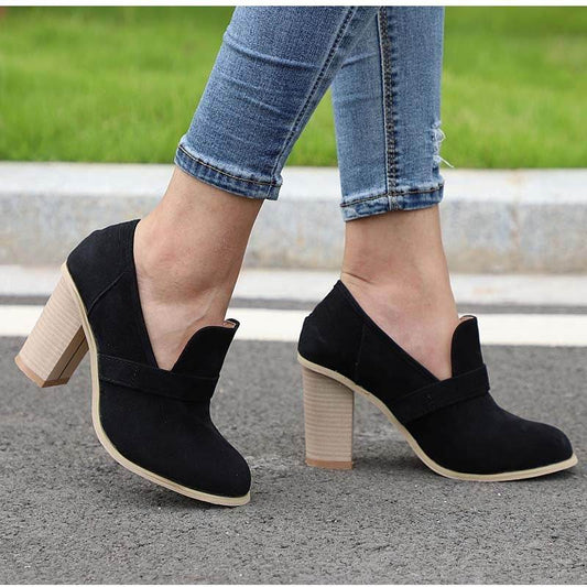 Frosted Chunky Booties - Mubimart