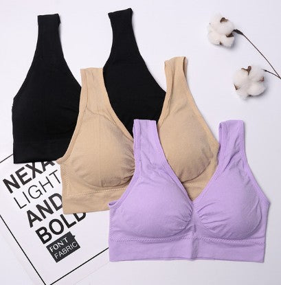 Seamless Push Up Bra 3 Pcs Set - Mubimart -  