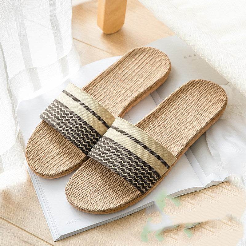 Slippers women summer home slippers couple slippers - Mubimart