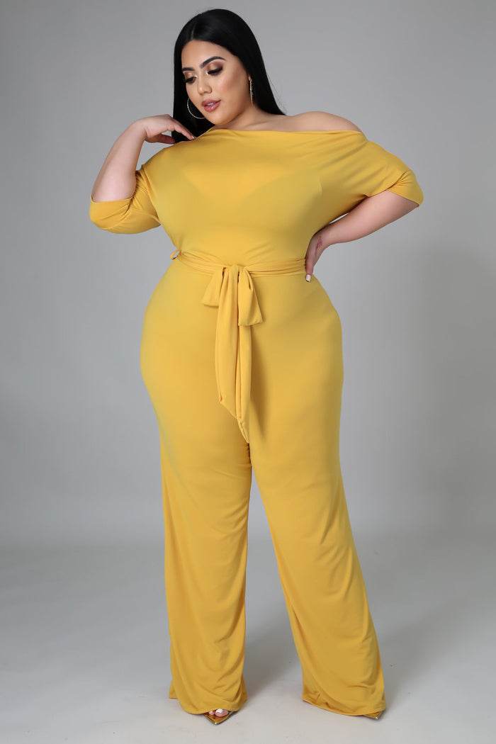 Women's Plus Size Jumpsuit Women's High Waist Jumpsuit - Mubimart