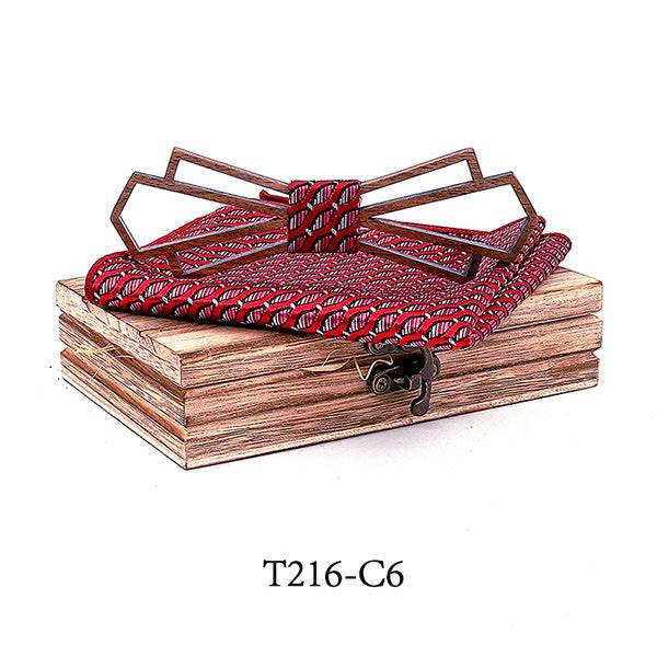 Wooden bow tie - Mubimart
