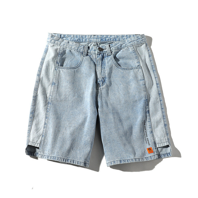 Tooling denim shorts