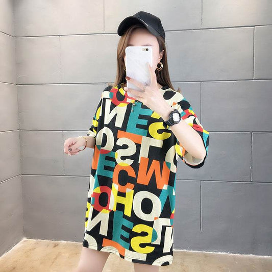 Women's plus size short sleeve t-shirt - Mubimart