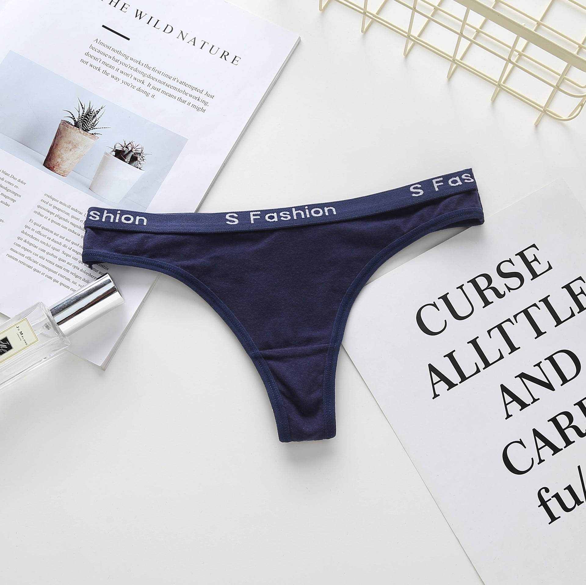 Women's cotton thong panties - Mubimart