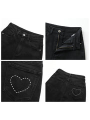 Liefdevolle High-waisted Slim Bootcut Jeans voor dames