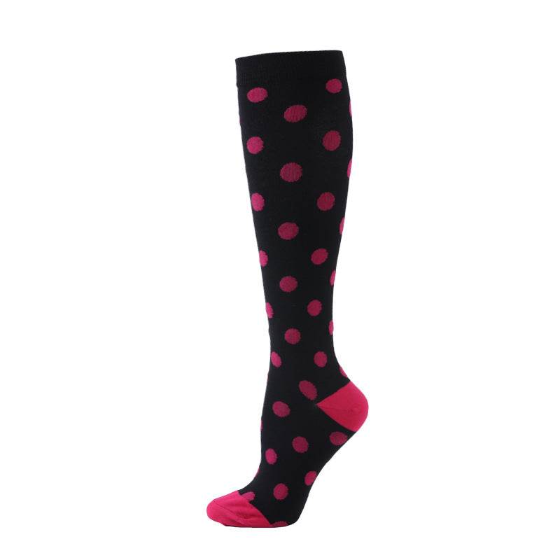 Sports Compression Socks Pattern Stretch Stockings - Mubimart