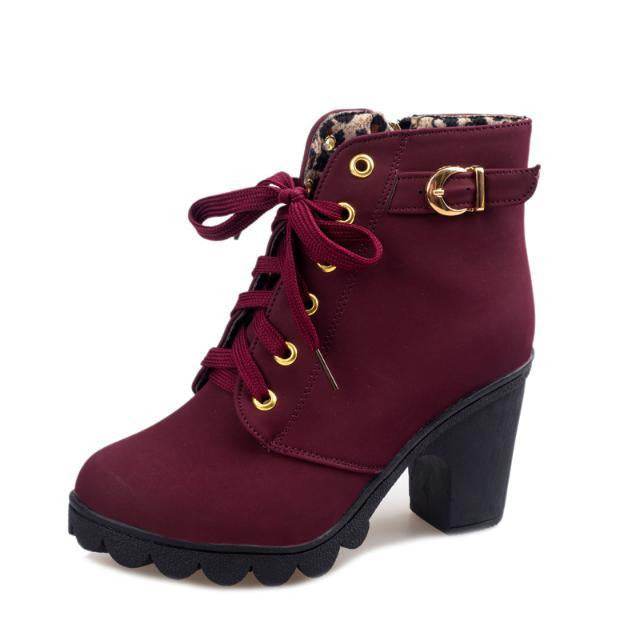 Cross strappy booties with Martin boots - Mubimart