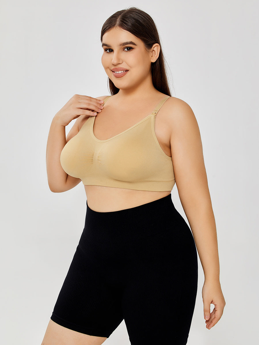 Comfortable Cotton Wirefree Bra - Mubimart -  