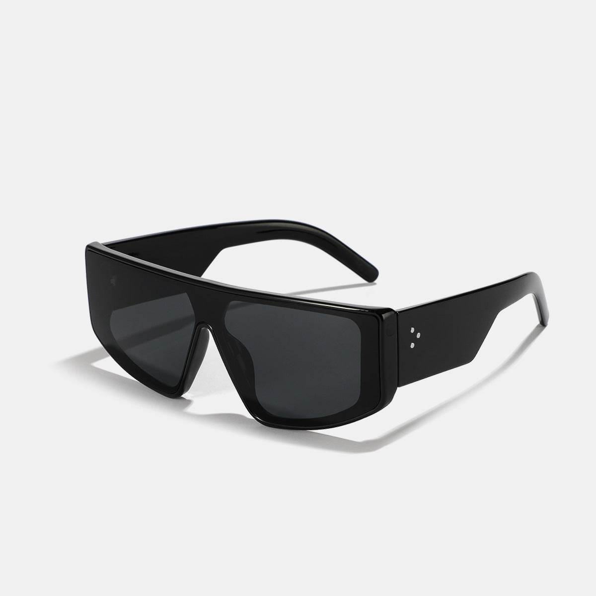 Men's Oversized One-piece Sunglasses Rivet - Mubimart