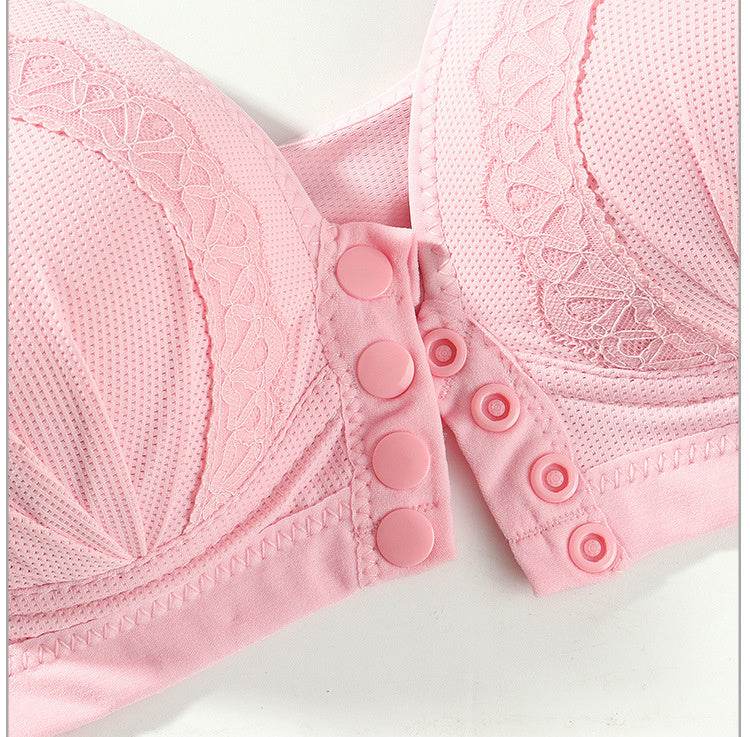 Bras For Women Front Closure Button Bra Wireless Bralette Push Up Brassiere Bra Tube Top Vest Underwear - Mubimart