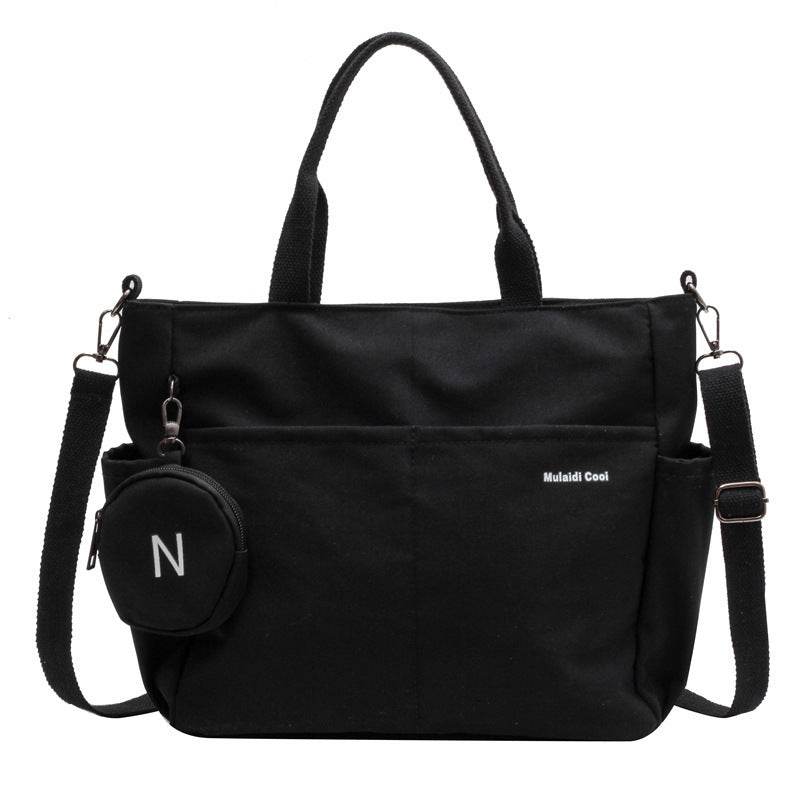 Niche Casual Fashion Nylon Canvas Tote Bag For Women - Mubimart